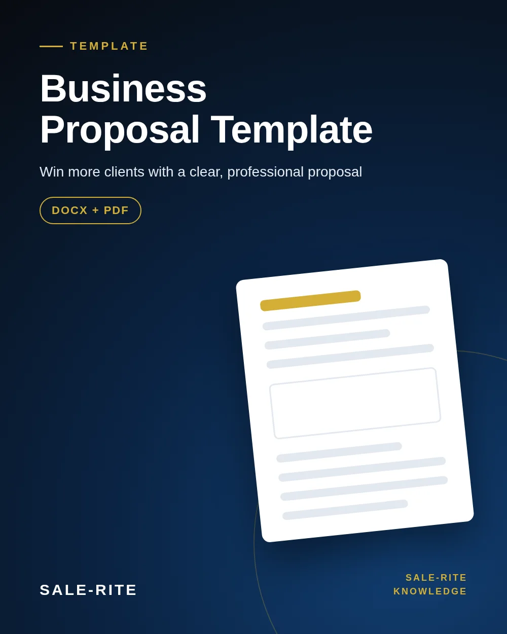 Business Proposal Template cover